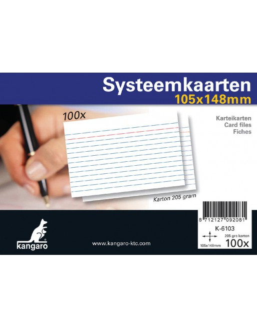 Systeemkaarten A6 105x148mm...