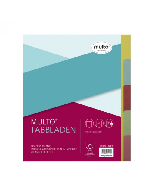 Tabbladen Multo A5 17-gaats...