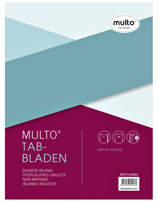 Tabbladen Multo economy A4...