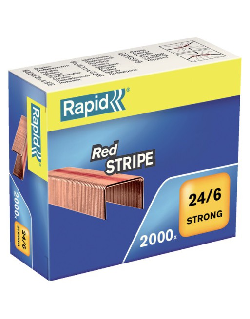 Nieten Rapid 24/6 Redstripe...