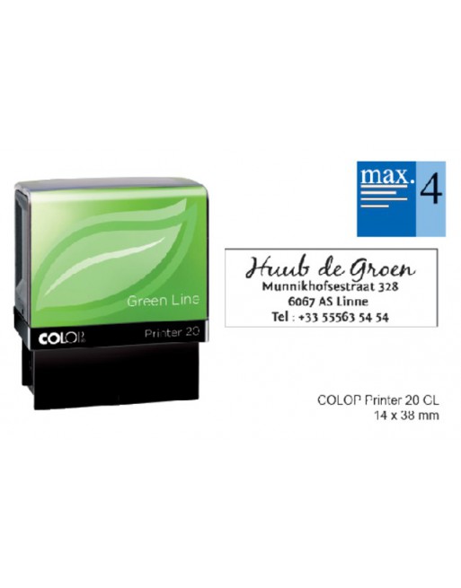 Tekststempel Colop 20 green...