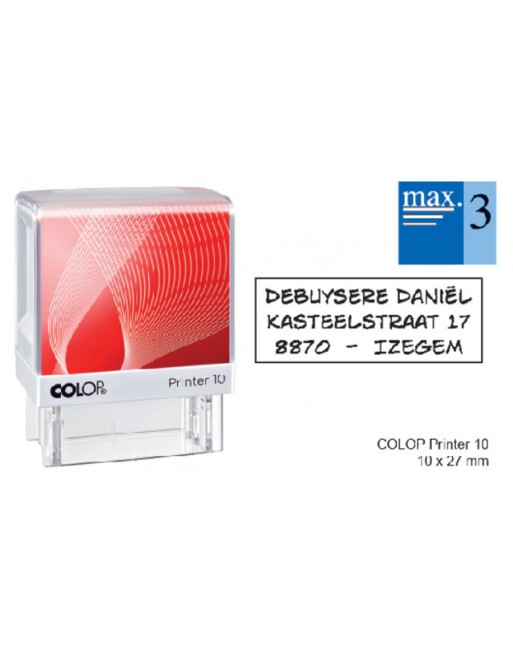 Tekststempel Colop Printer...