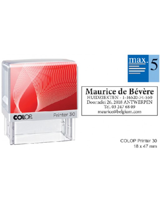 Tekststempel Colop Printer...