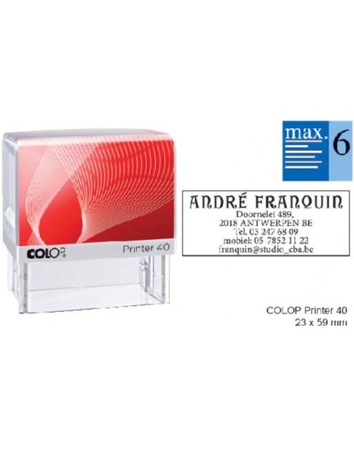 Tekststempel Colop Printer...