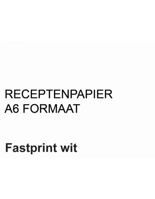 Receptpapier Fastprint A6...