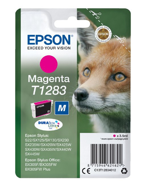 Inktcartridge Epson T1283 rood