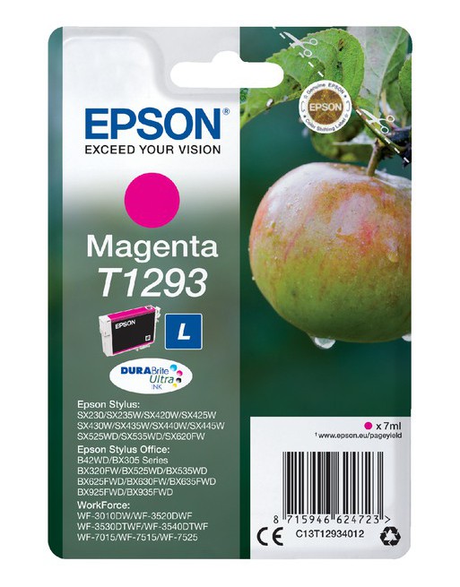 Inktcartridge Epson T1293 rood