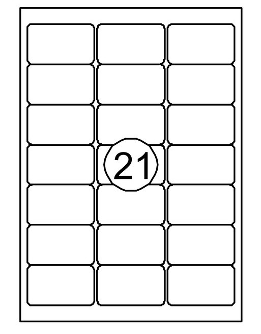 Etiket Quantore 63.5x38.1mm...