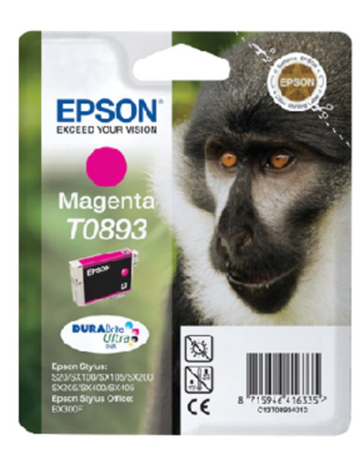 Inktcartridge Epson T0893 rood
