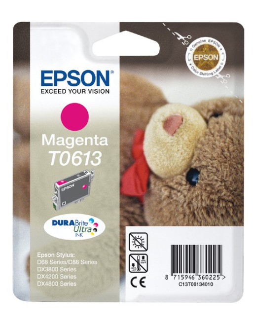 Inktcartridge Epson T0613 rood