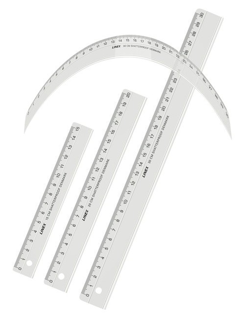 Liniaal LINEX onbreekbaar 15cm