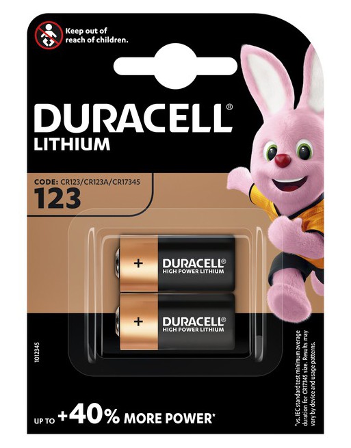 Batterij Duracell 2xCR123...