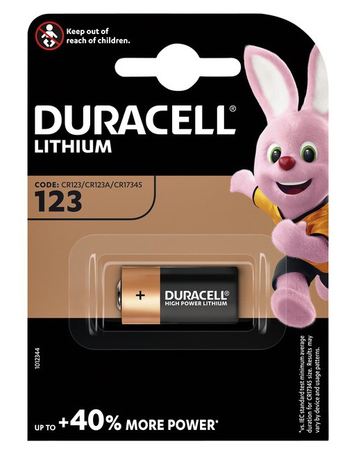 Batterij Duracell 1xCR123...