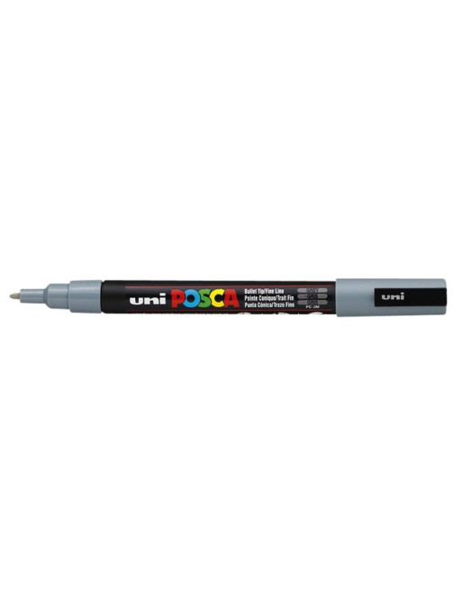 Verfstift Posca PC3M F grijs
