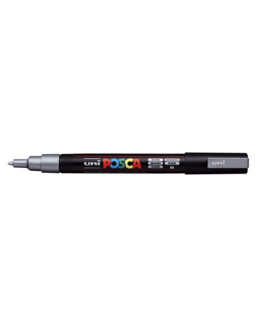Verfstift Posca PC3M F zilver