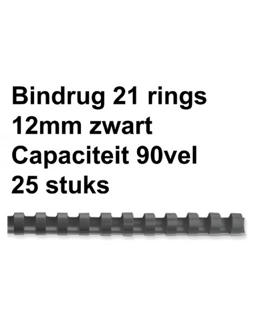 Bindrug GBC 12mm 21rings A4...