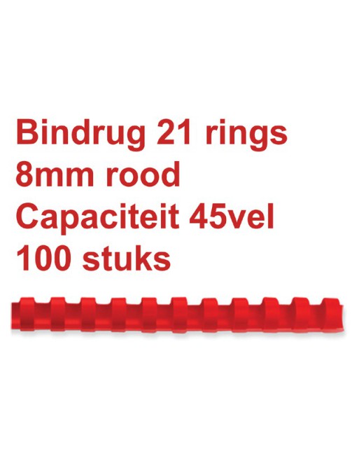 Bindrug GBC 8mm 21rings A4...