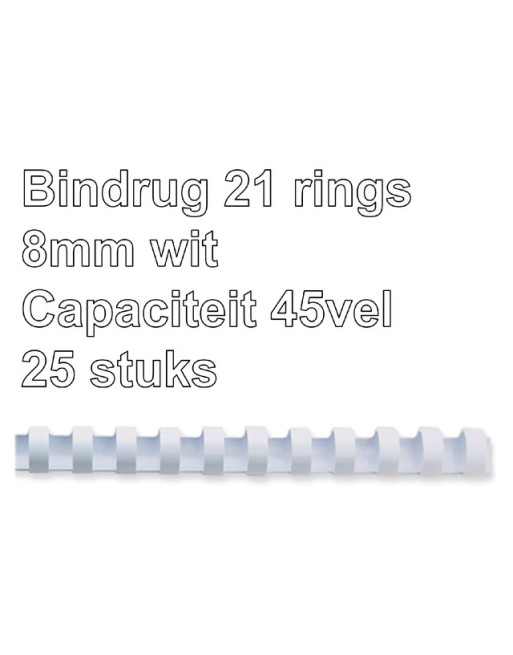 Bindrug GBC 8mm 21rings A4...