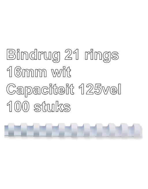 Bindrug GBC 16mm 21rings A4...