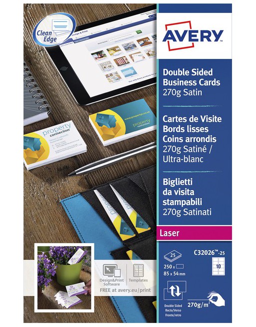Visitekaart Avery C32026-25...