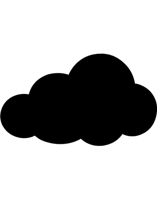 Krijtbord Securit wolk 48x29cm