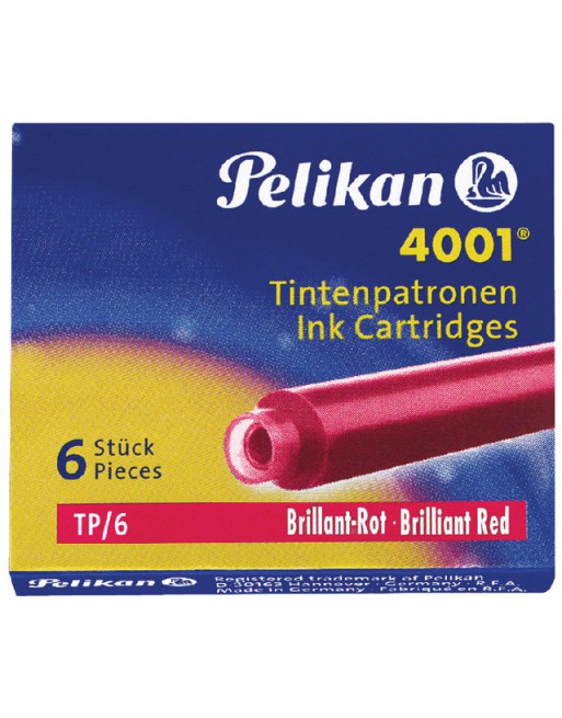 Inktpatroon Pelikan 4001 rood