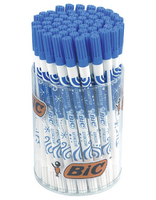 Inktwisser Bic blauw