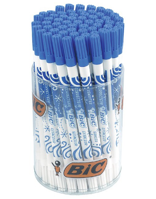 Inktwisser Bic blauw