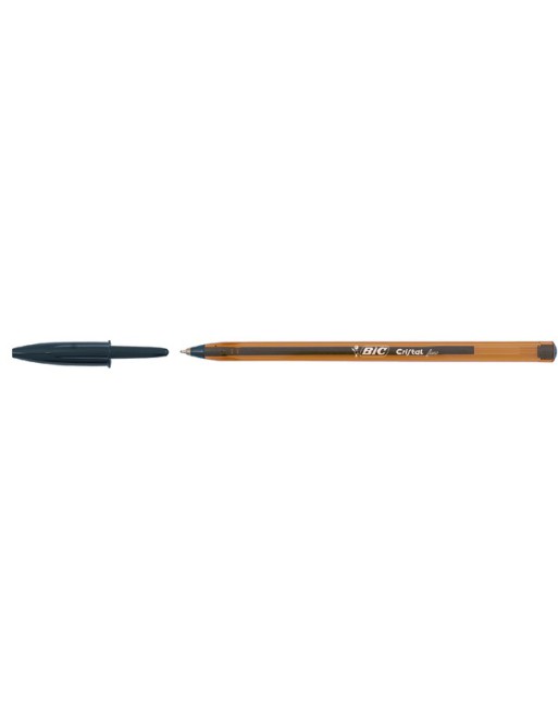 Balpen Bic Cristal zwart fijn