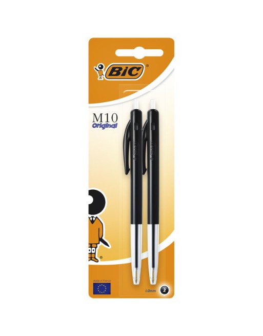 Balpen Bic M10 zwart medium...