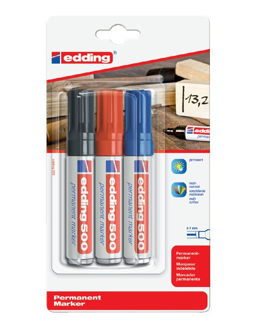 Viltstift edding 500 schuin...