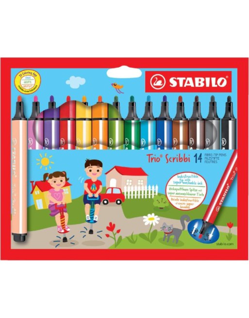 Viltstift STABILO Scribbi...