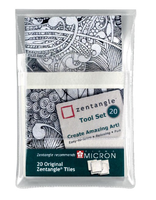 Sakura Zentangle tiles 20...