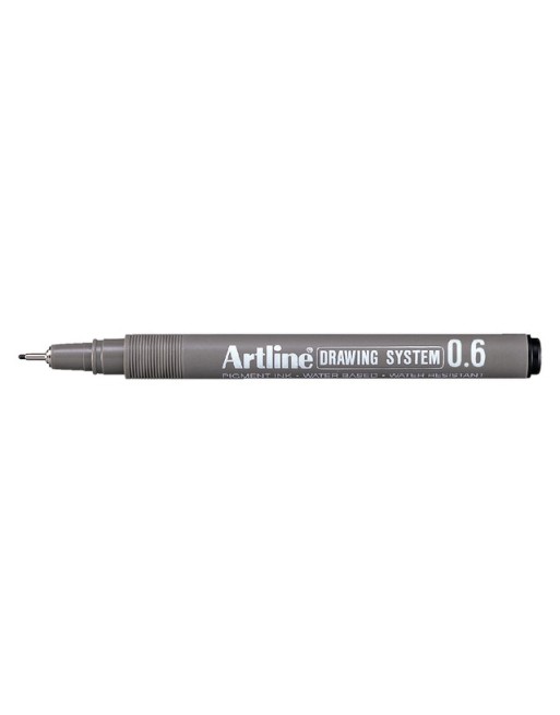 Fineliner Artline 0.6mm zwart