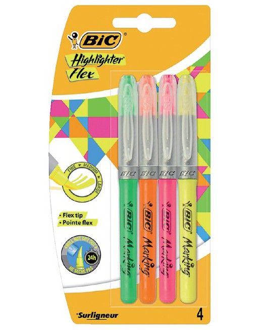 Markeerstift Bic flex ass...