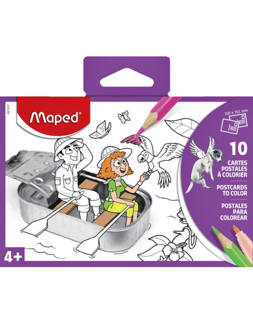 Briefkaart Maped om te...