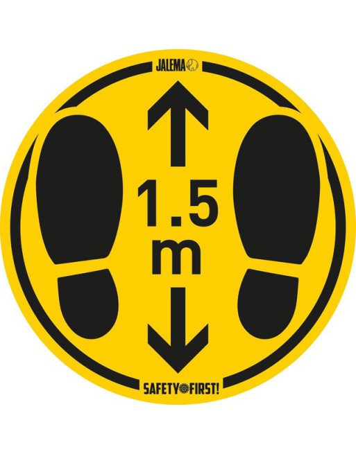 Vloersticker houd afstand...