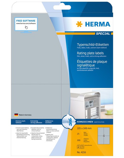 Etiket Herma 4216 105x148mm...