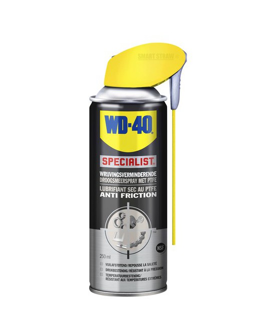 Spray droogsmeer WD-40...