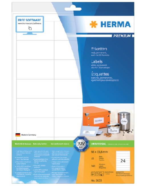 Etiket Herma 8633 66x33.8mm...