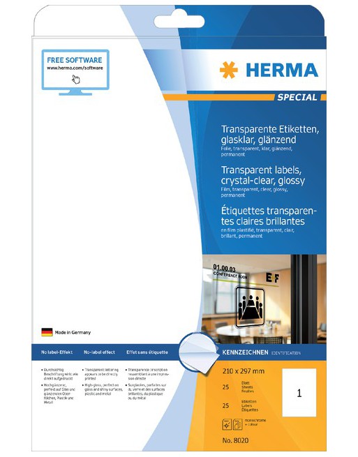 Etiket Herma 8020 210x297mm...