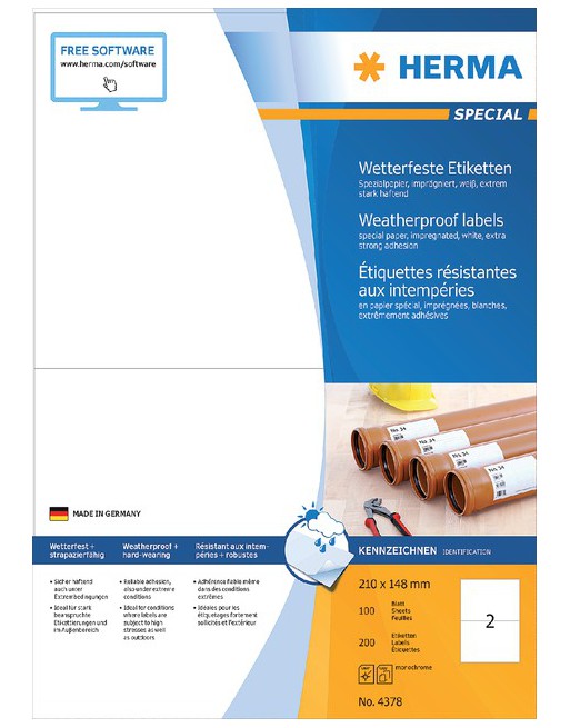Etiket Herma 4378 210X148mm...