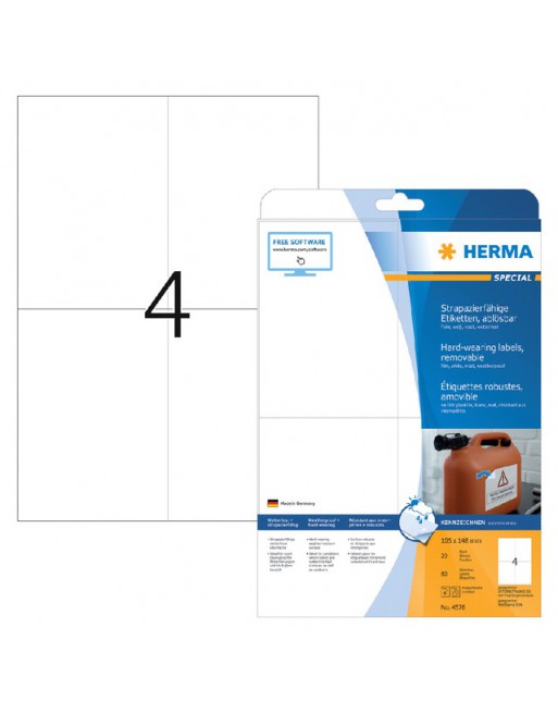 Etiket Herma 4576 105x148mm...