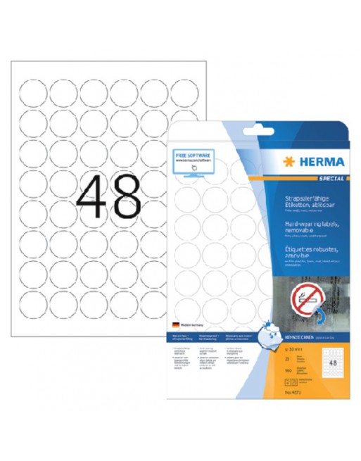 Etiket Herma 4571 30mm rond...