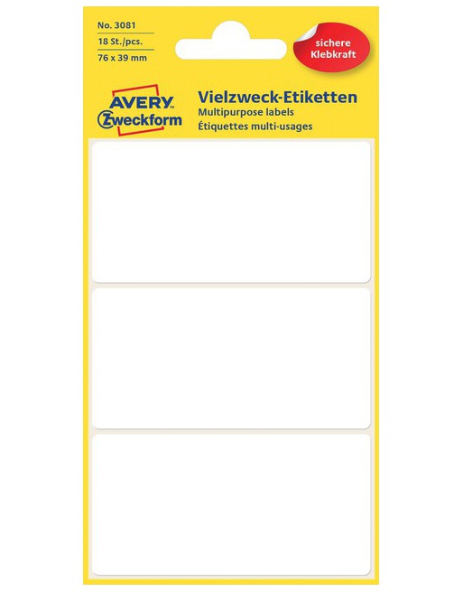 Etiket Avery Zweckform 3081...