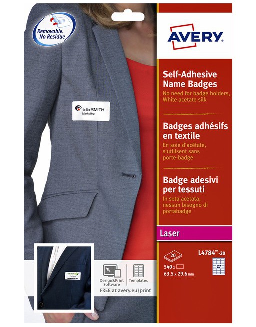 Naambadge etiket Avery...