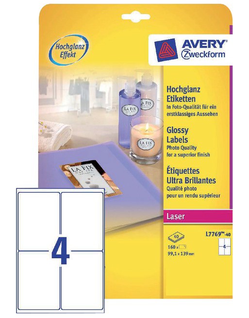Etiket Avery L7769-40...