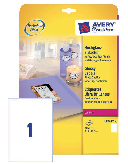 Etiket Avery L7767-40...