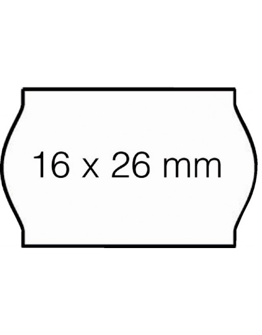 Prijsetiket 16x26mm...