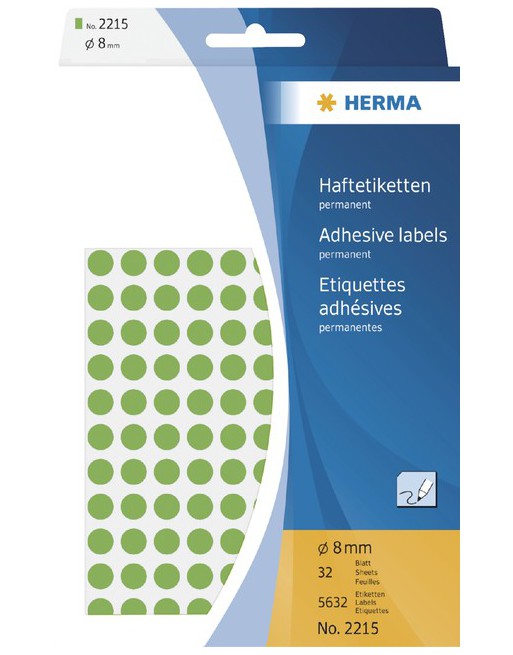 Etiket Herma 2215 rond 8mm...